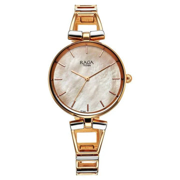 Titan NT2747KM01 Raga Ascend Mother of Pearl Dial Women's Watch
