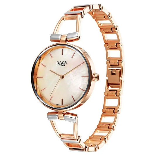 Titan NT2747KM01 Raga Ascend Mother of Pearl Dial Women's Watch