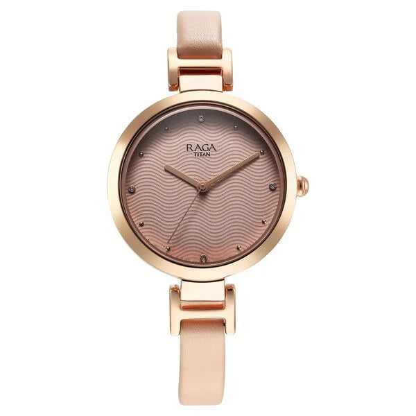 Titan 2752WL01 Raga Memoirs Quartz Pink Dial Watch For Women