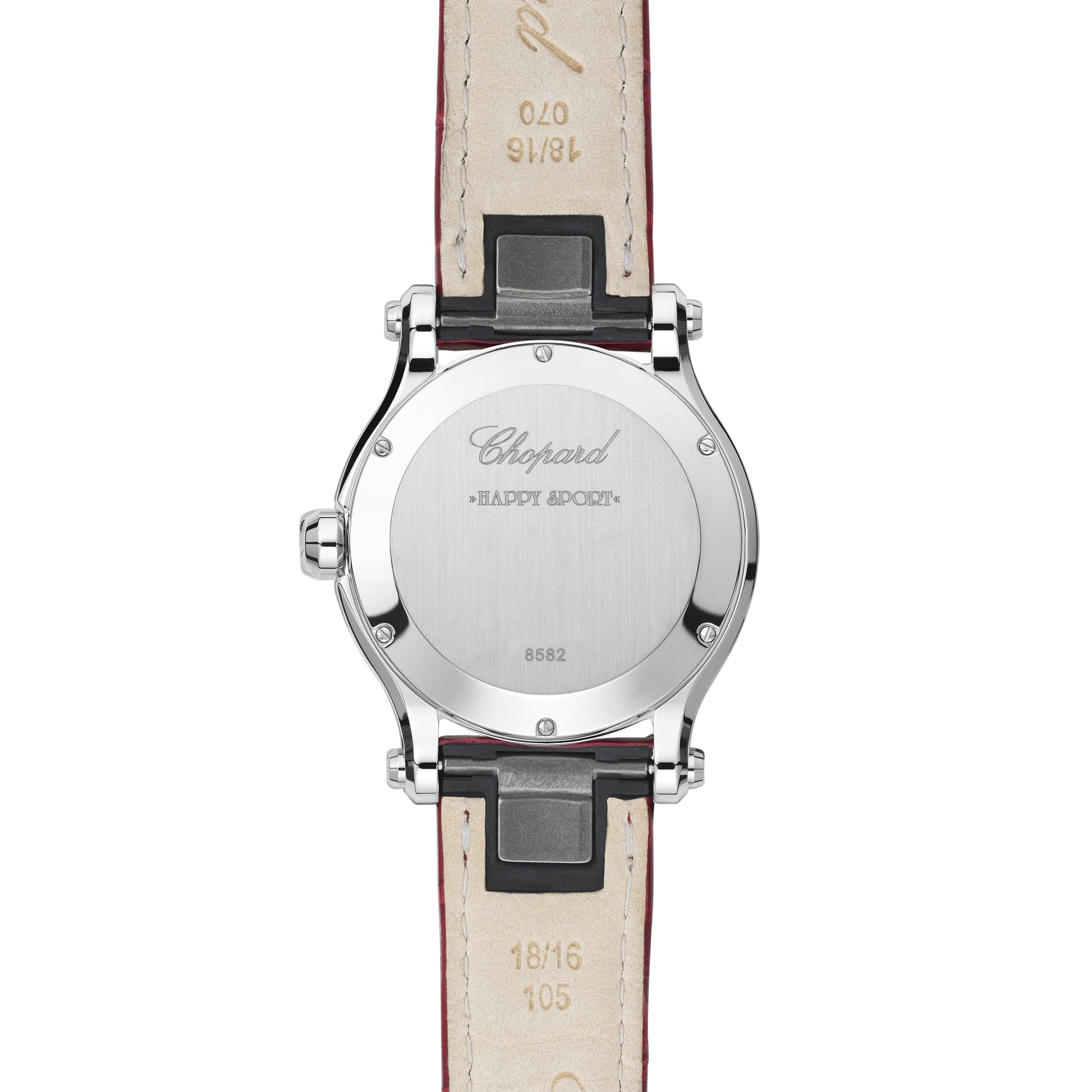 Chopard Happy Sport Stainlees steel & Diamonds Ladies Watch, 278582-3005 - Kamal Watch Company