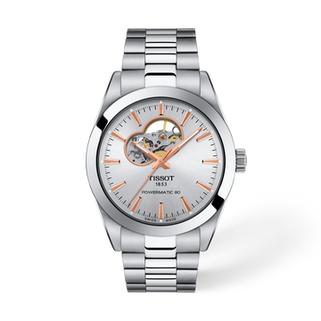 Tissot Gentleman Open Heart 40mm T127.407.11.031.01 Watch for Men - front view