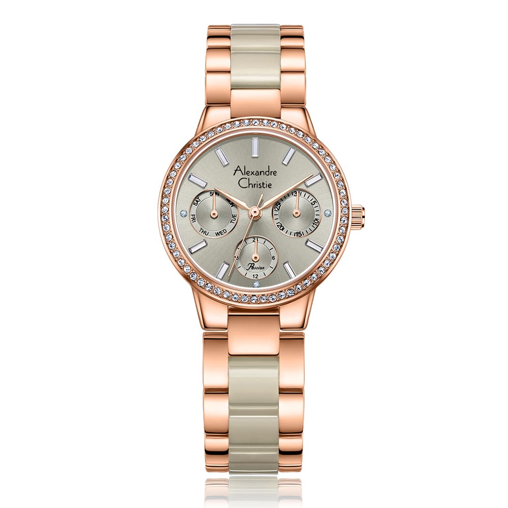 AC 2A94 BFB Ladies Multifunction Watch – Grey Rose Gold