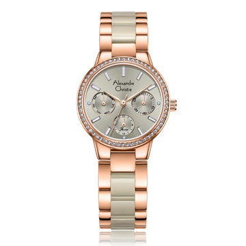 AC 2A94 BFB Ladies Multifunction Watch – Grey Rose Gold