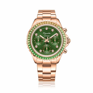 Alexandre Christie 2B13BFBRGGN Women’s Multi-function watch 36 mm