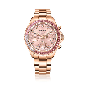 Alexandre Christie 2B13BFBRGPN Multifunction Watch for Women