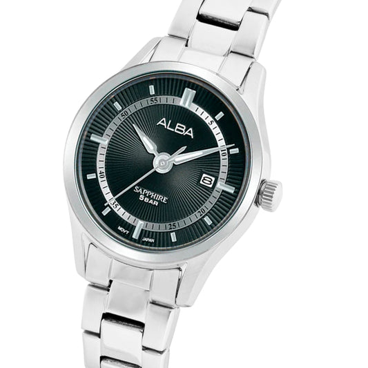AS9R19X1 Asterix Black Dial with Metal Strap