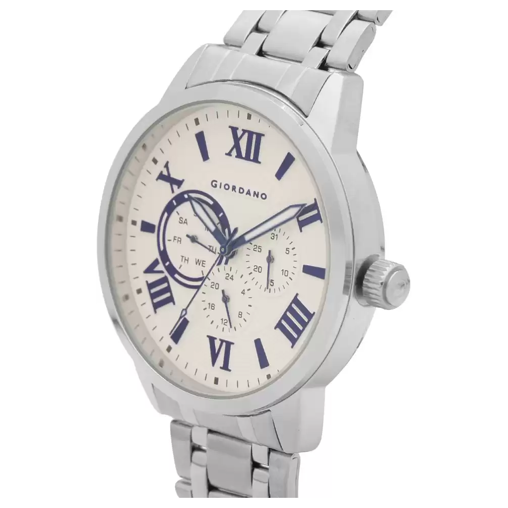 GIORDANO A1077-22 ANALOG WHITE DIAL WATCH FOR MEN