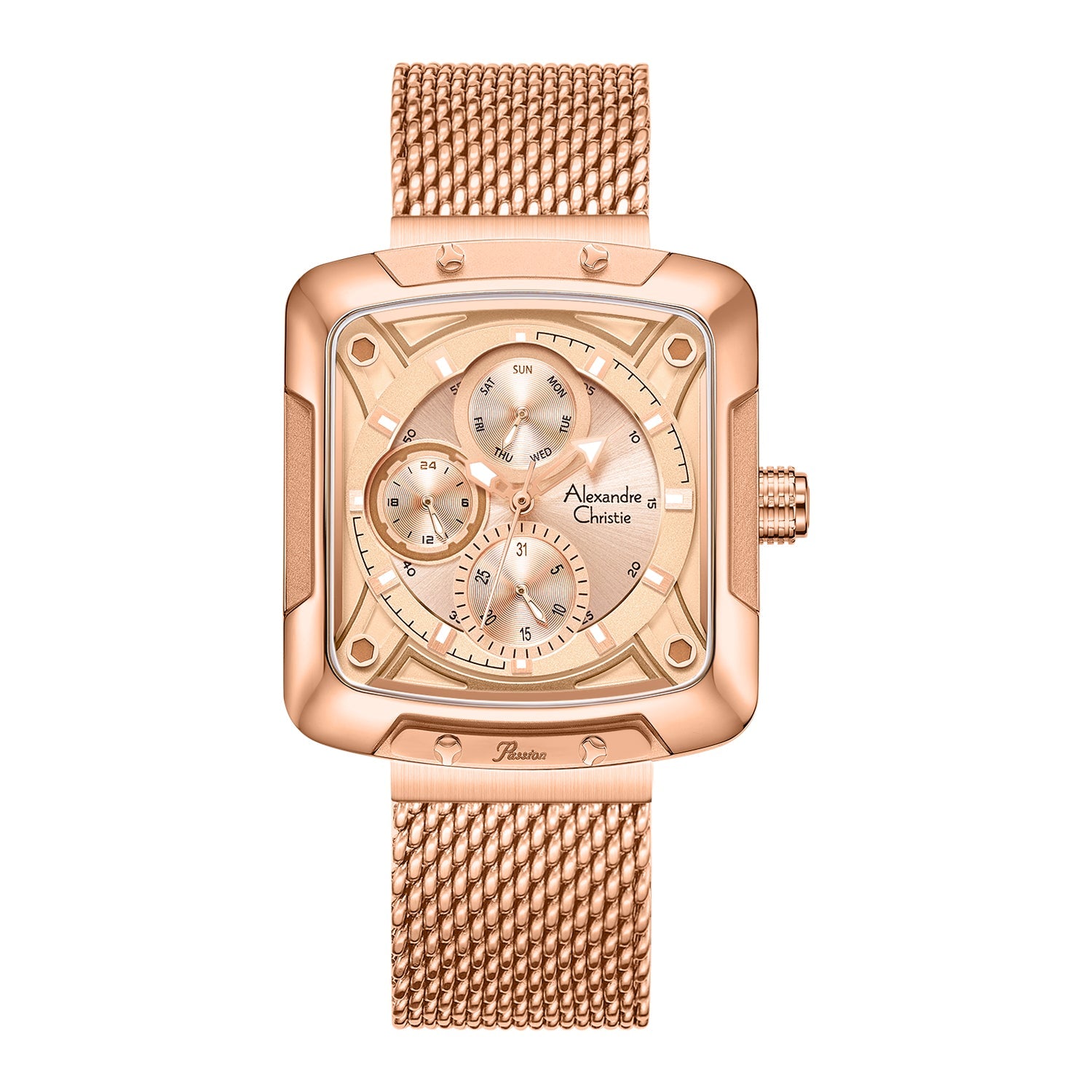 Alexandre Christie 3030BFBRGRG Women's Multifunction Watch