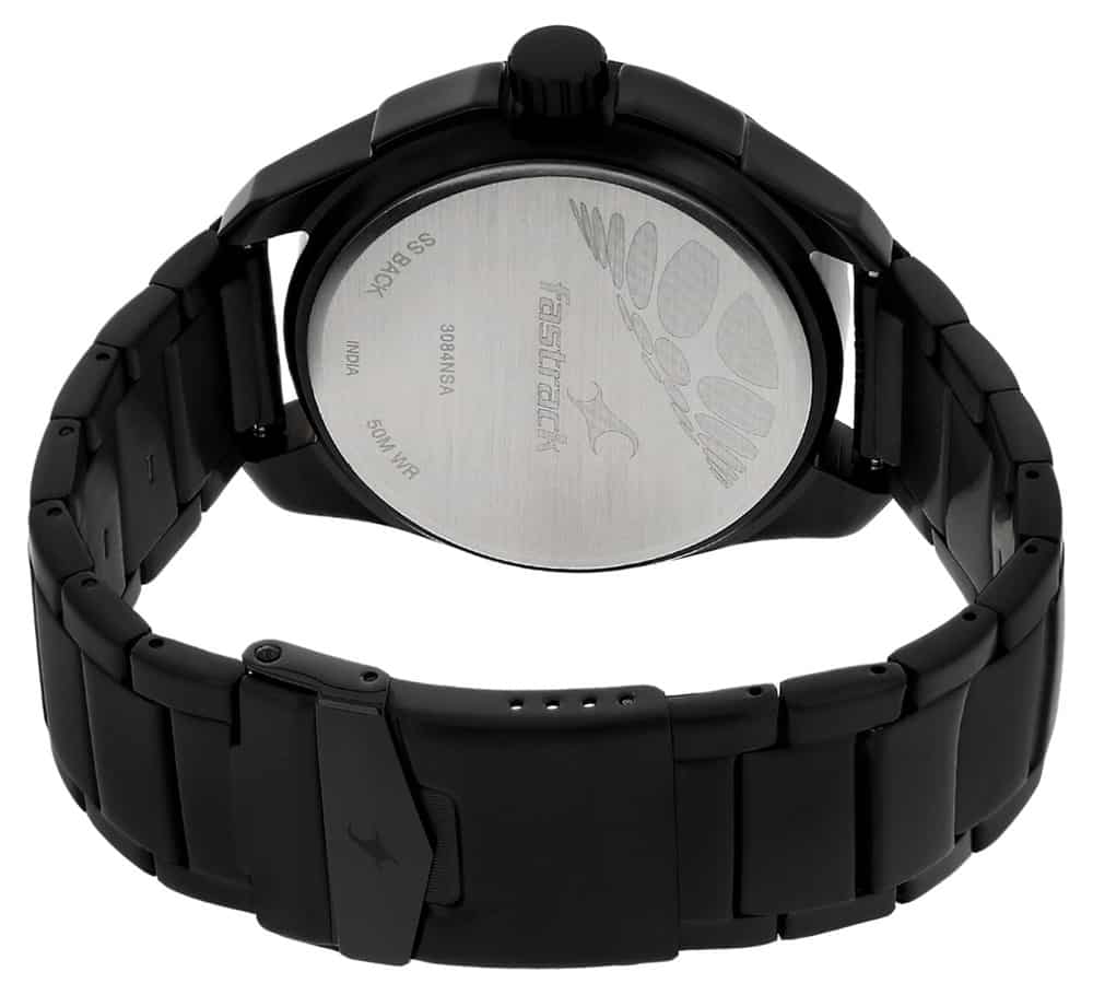 NR3084NM01 GREY DIAL BLACK STAINLESS STEEL STRAP WATCH - Kamal Watch Company