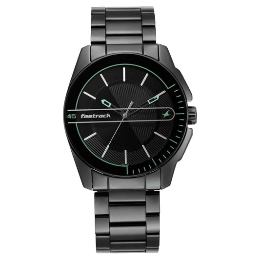 NR3089NM03 WEAR YOUR LOOK WITH BLACK DIAL METAL WATCH - Kamal Watch Company