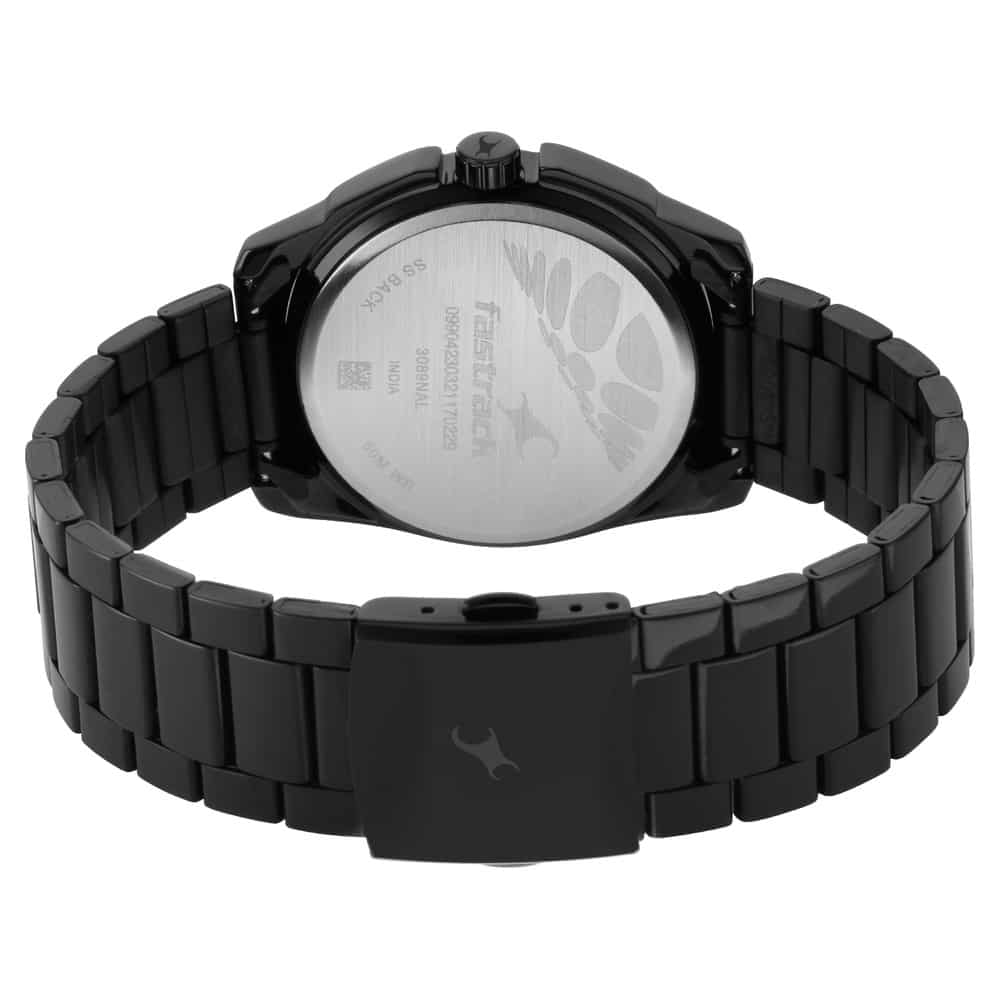 NR3089NM03 WEAR YOUR LOOK WITH BLACK DIAL METAL WATCH - Kamal Watch Company