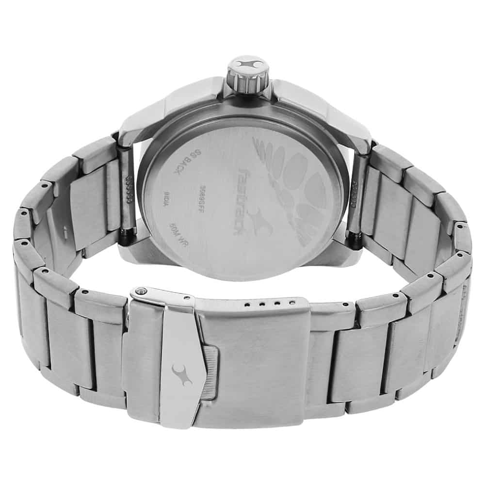 NR3089SM01 SILVER DIAL SILVER METAL STRAP WATCH - Kamal Watch Company