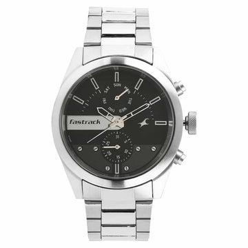 NR3165SM01 ALL NIGHTERS GREY DIAL METAL STRAP WATCH - Kamal Watch Company