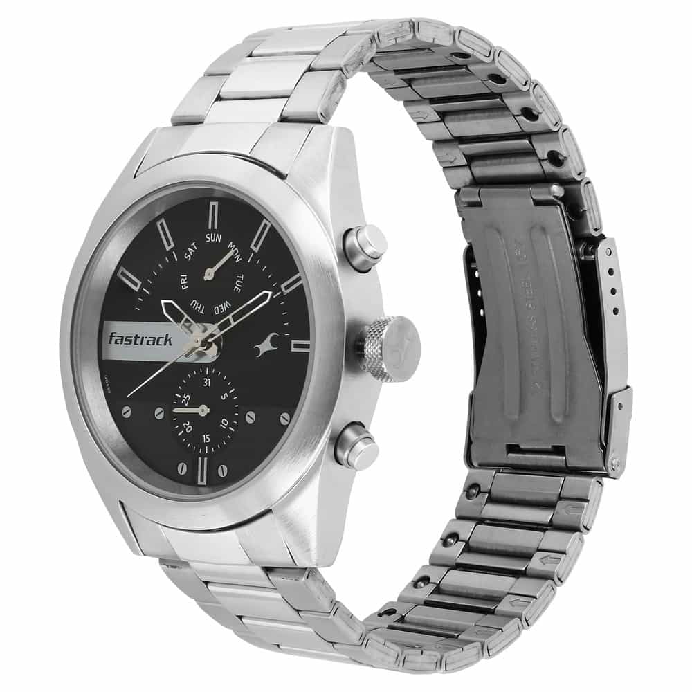 NR3165SM01 ALL NIGHTERS GREY DIAL METAL STRAP WATCH - Kamal Watch Company