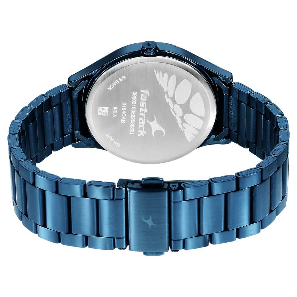 NR3184QM01 STYLE UP BLUE DIAL STAINLESS STEEL STRAP WATCH - Kamal Watch Company