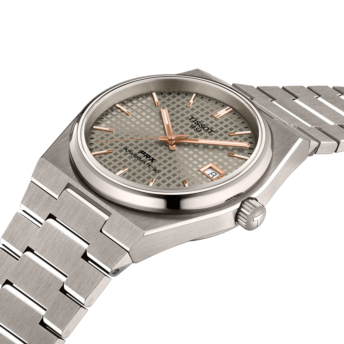 Tissot PRX Titanium 38mm T137.807.44.061.00 Unisex Watch - detail view