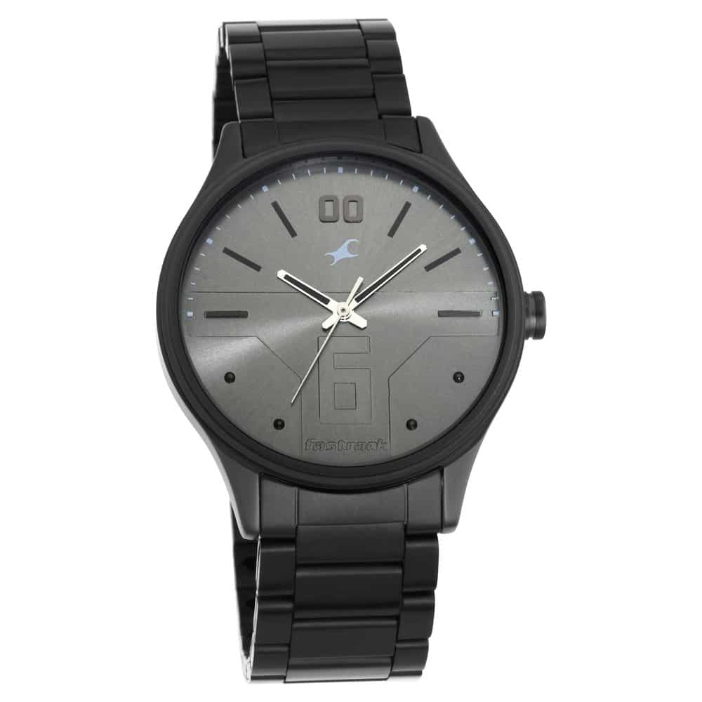 NR3247NM02 GREY DIAL STAINLESS STEEL STRAP WATCH - Kamal Watch Company