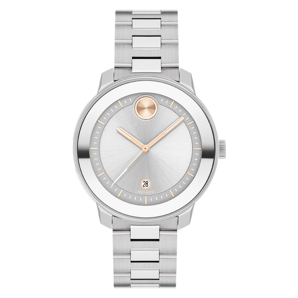 Movado Women Bold Round Silver Watches-3600747 - Kamal Watch Company