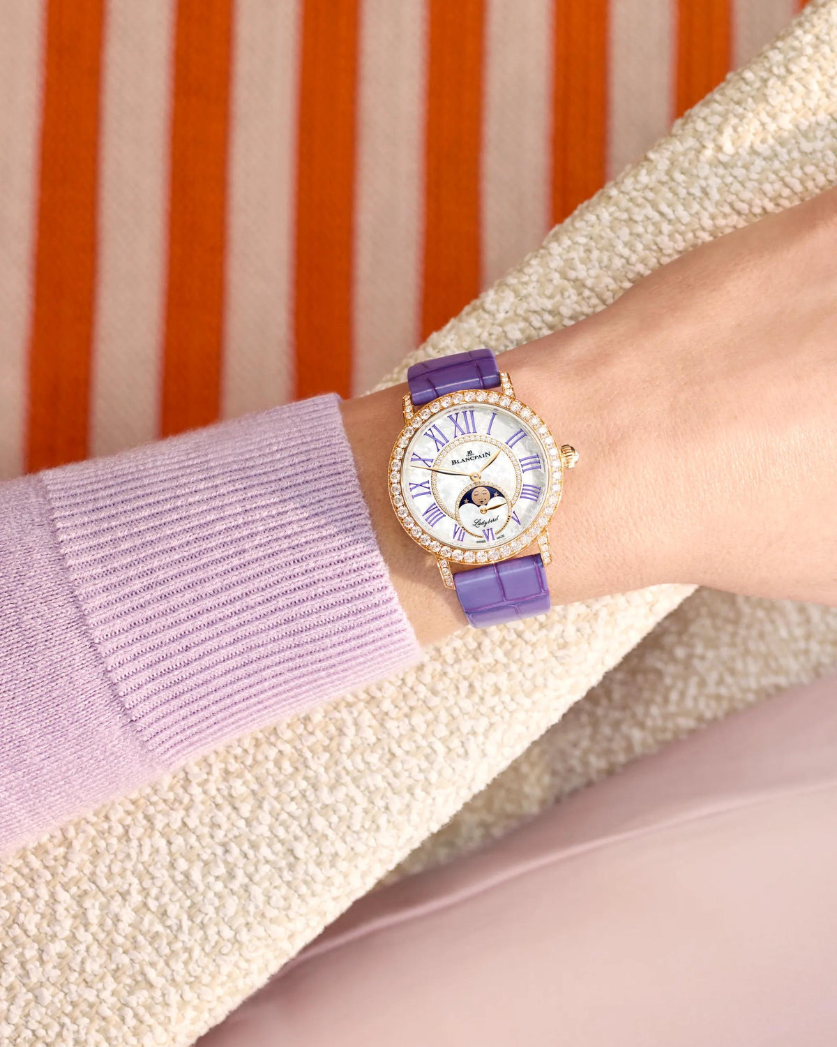 Blancpain Ladybird Colors Phases de Lune 3662E-2954-55A – on the wrist