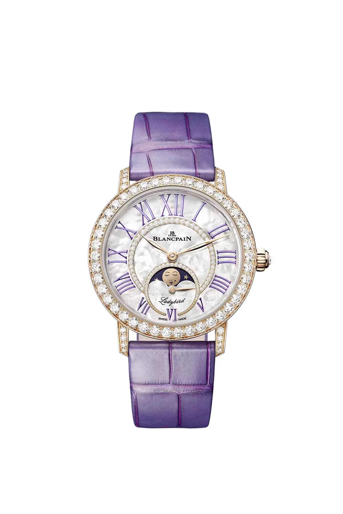 Blancpain Ladybird Colors Phases de Lune 3662E 2954 55B Watch for Women