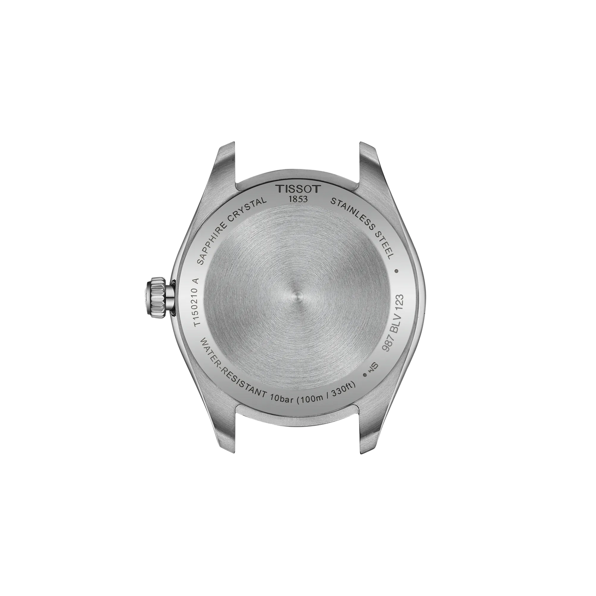 Tissot PR 100 34mm T150.210.21.111.00 Unisex Watch - case-back view