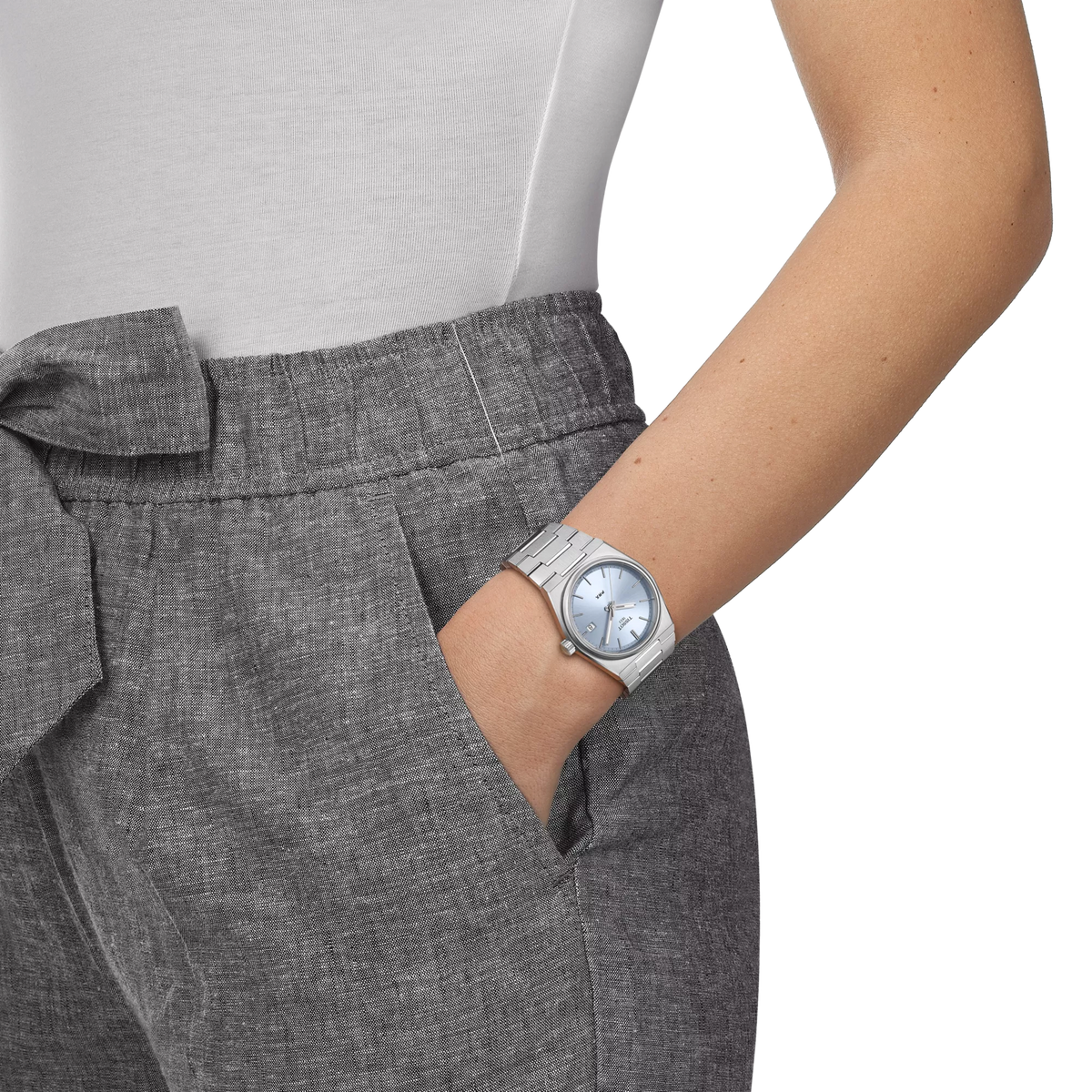 Tissot PRX 35mm T137.210.11.351.00 Unisex Watch - on the wrist