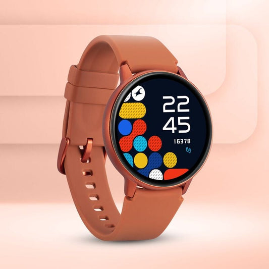 38074AP02 Reflex Play- Smart Watch with Orange Strap, Amoled Display, Health Suite, In-Built Games, & Period Tracker