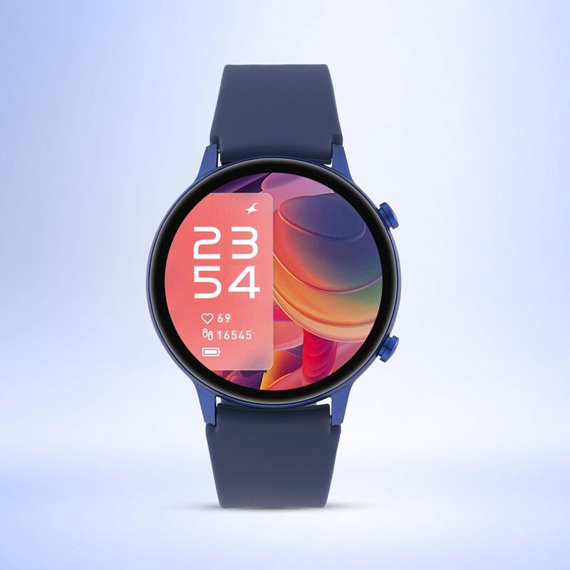38077AP02 Reflex Play Plus- Smart Watch With Blue Strap, Amoled Display, Period Tracker, & BT Calling