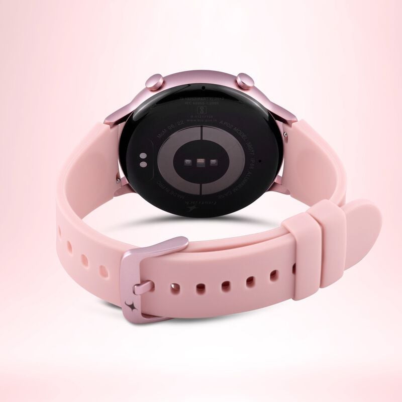 38077AP03 Reflex Play Plus- Smart Watch With Pink Strap, Amoled Display, Period Tracker, & BT Calling