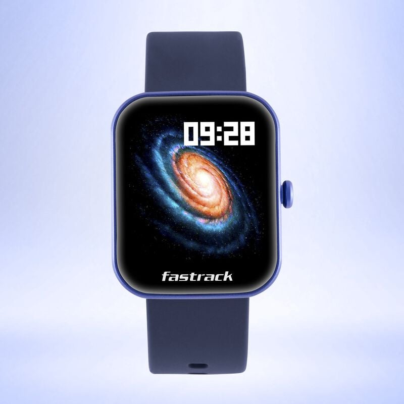 38079PP02 Fastrack Reflex Hello Dark Blue: HD Smartwatch with AI Voice & Hydration Alerts