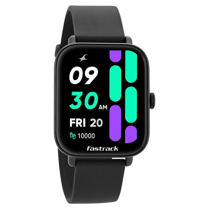38080PP01 Fastrack Reflex Vox Unisex Smart Watch With Silicone Strap