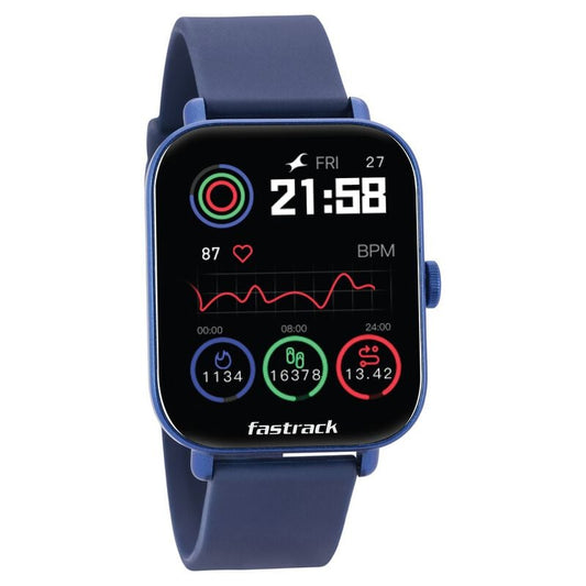 38080PP02 Fastrack Reflex Vox Unisex Smart Watch With Silicone Strap