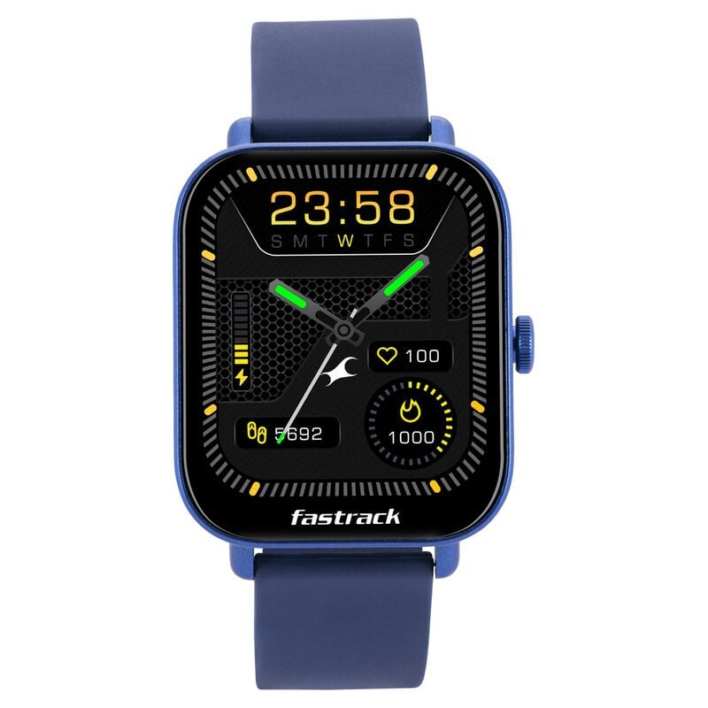 38080PP02 Fastrack Reflex Vox Unisex Smart Watch With Silicone Strap