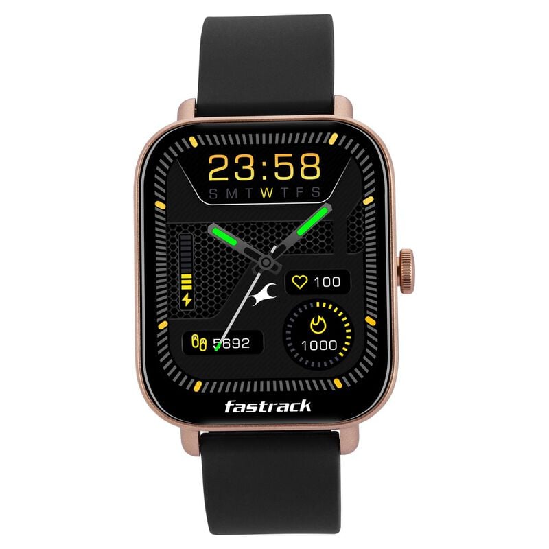 38080PP03 Fastrack Reflex Vox Unisex Smart Watch With Silicone Strap