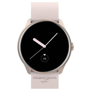 38094PP04 Fastrack Invoke Pro Smartwatch Pink - Enhanced Calling, Split-Screen Navigation, Water-Resistant