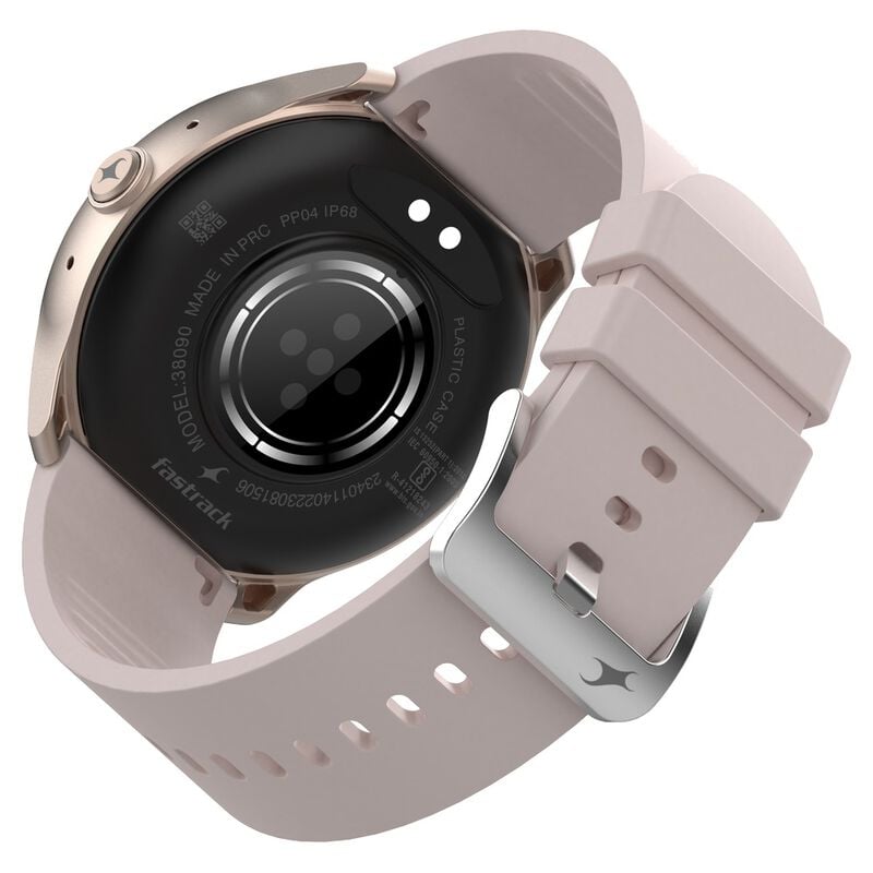 38094PP04 Fastrack Invoke Pro Smartwatch Pink - Enhanced Calling, Split-Screen Navigation, Water-Resistant