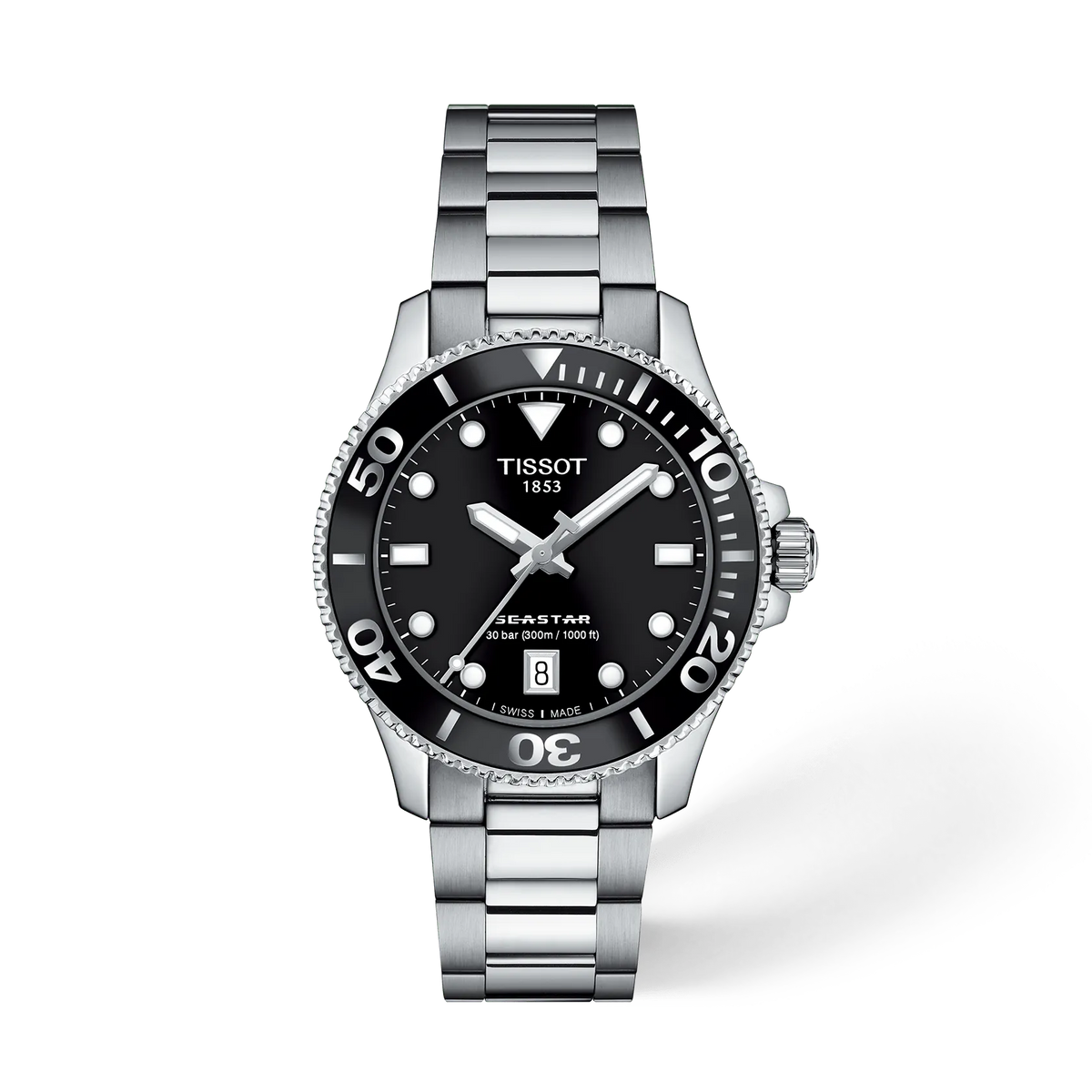 Tissot Seastar 1000 36mm T120.210.11.051.00 Unisex Watch - front view
