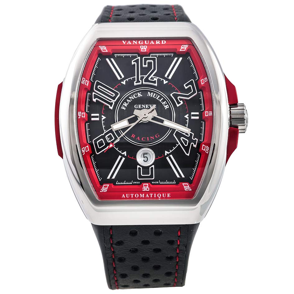 Franck Muller Vanguard Racing 44 x 53.7 mm Stainless Steel FM45 V SC DT AC RCG ER – front view