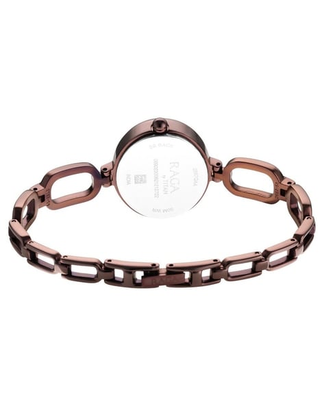 Titan Raga Viva Brown Dial Analog Metal Strap Watch for Women