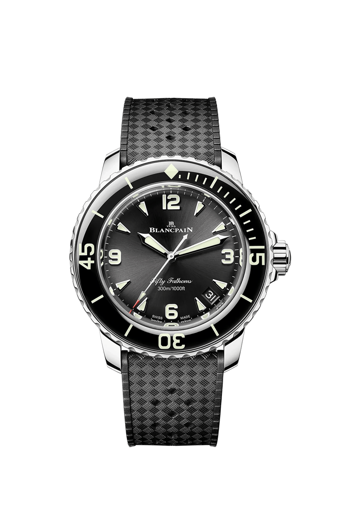 Blancpain Fifty Fathoms Automatique 5010-1130-B64B 42.3 mm Steel Black Dial Watch for Men