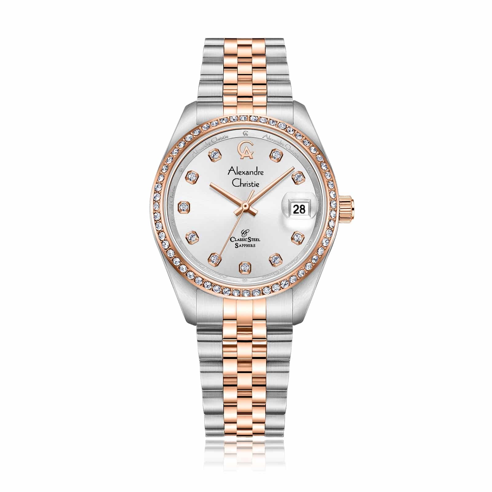 AC 5012 LDB Sapphire Ladies Watch – Silver Rose Gold
