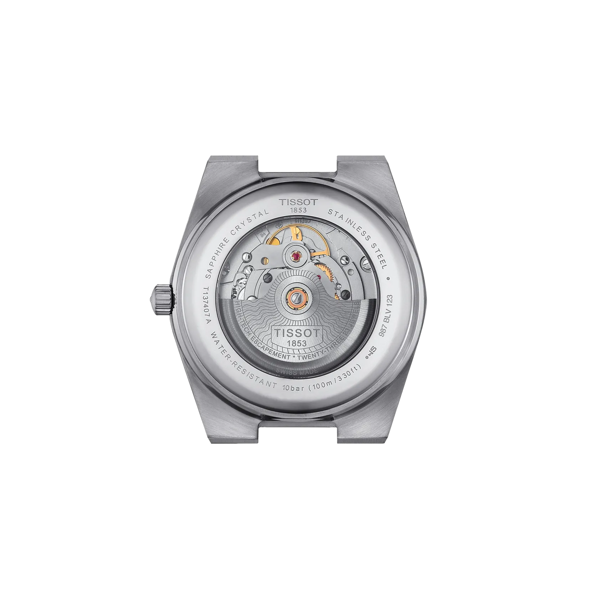 Tissot PRX 40mm T137.407.11.091.01 Watch for Men - case-back view