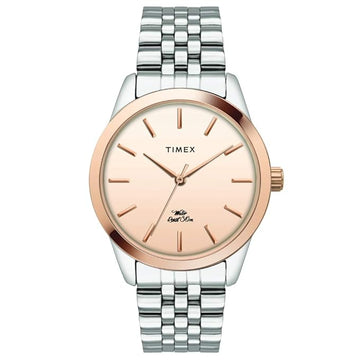 TIMEX Analog Rose Gold Dial Women's Watch - TWEL13100