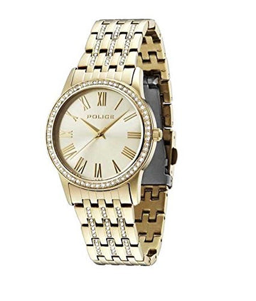 Police Analog Gold Dial Women's Watch - PL14499MSG06MJ