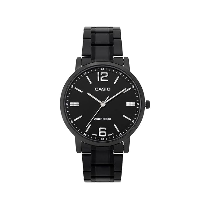Casio A2437 Enticer Men Analog Black Dial for Men