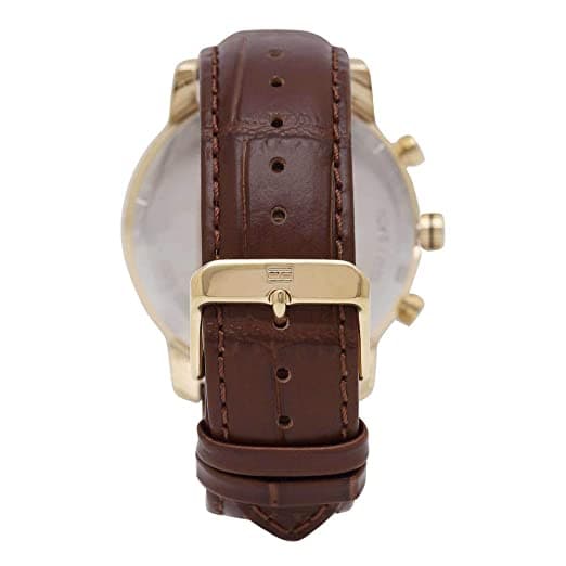 Tommy Hilfiger Mens Silver Dial Leather Analogue Watch - NBTH1790874 - Kamal Watch Company