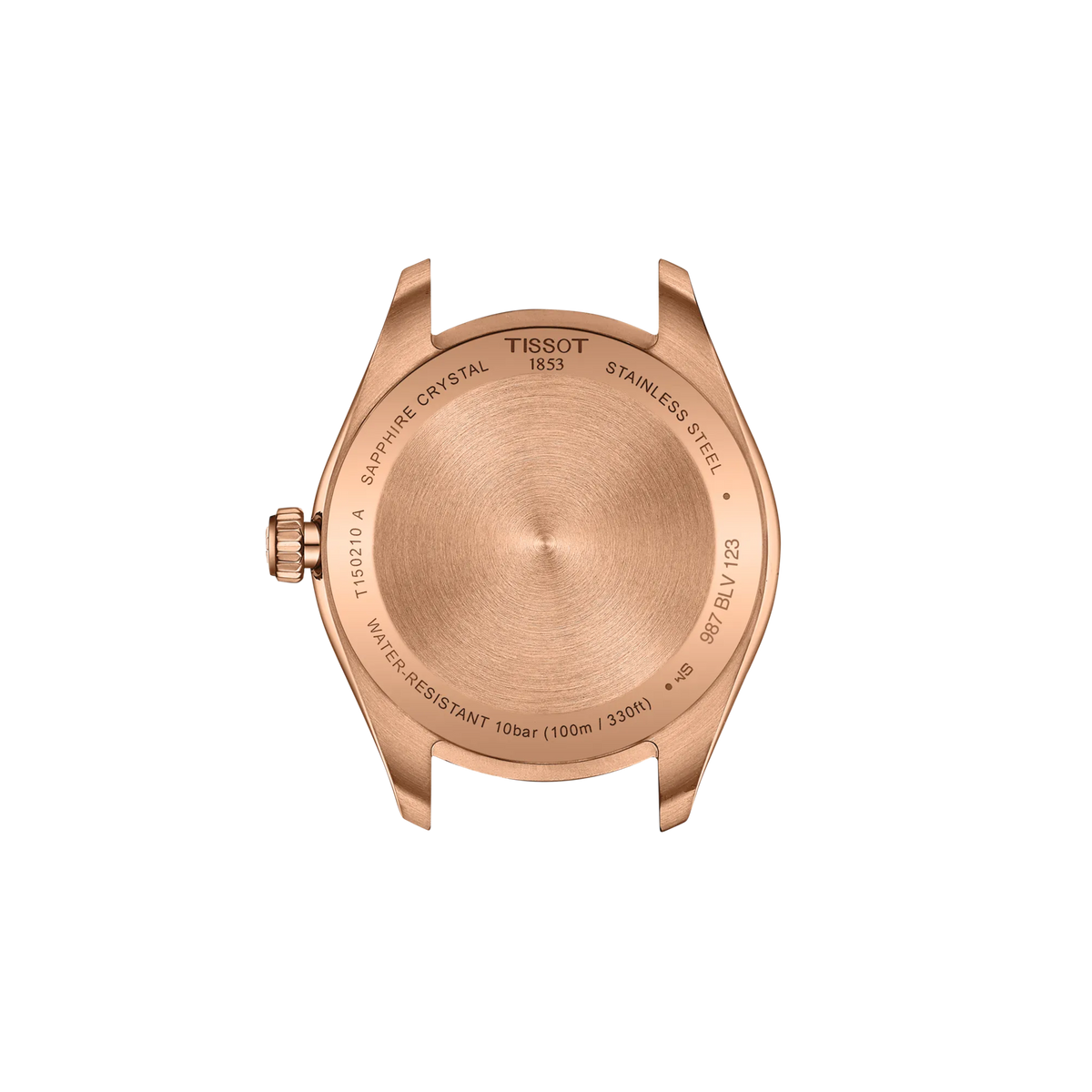 Tissot PR 100 34mm T150.210.33.291.00 Unisex Watch - case-back view