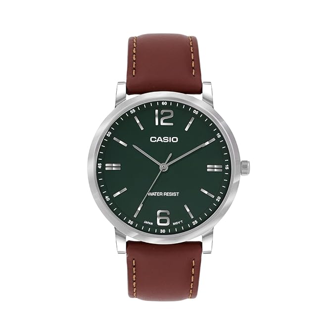 Casio A2438 Analog Green Dial for Men