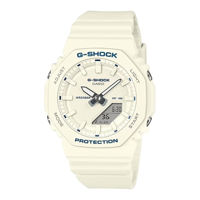 Casio Women Quartz White Dial Analog-Digital Resin Watch G1798