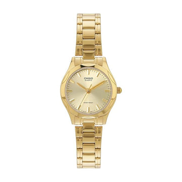 Casio Enticer Women Quartz Gold Dial Analog Stainless Steel Watch A2276